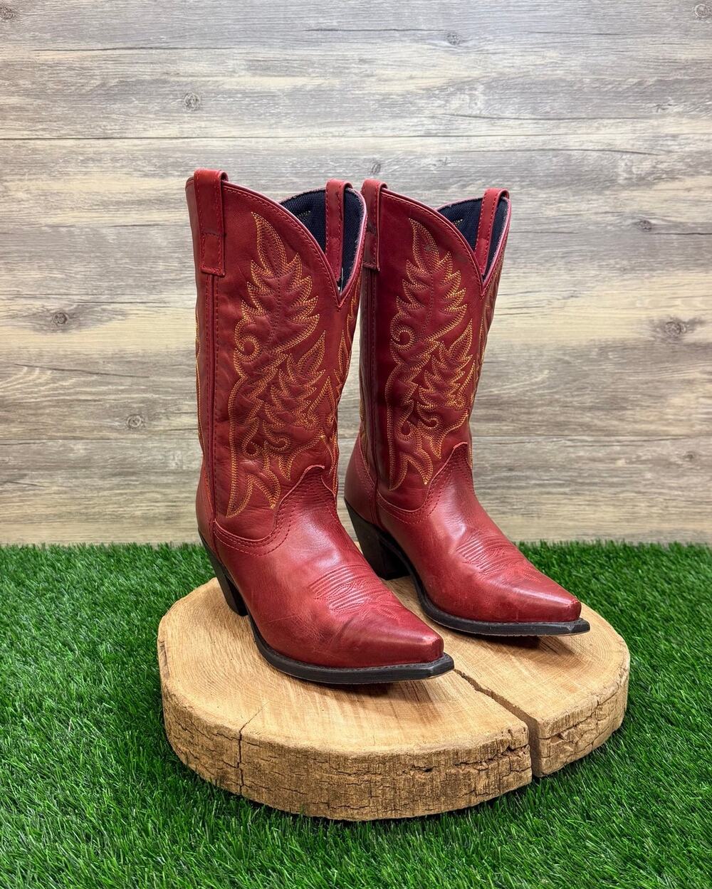 Laredo Men - Size 8M - Red Madison Western Cowboy Boots 51055
